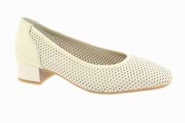 RIEKER Dámské béžové kožené lodičky