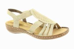 RIEKER Dámské béžové sandály