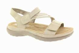 RIEKER Dámské krémové sandály