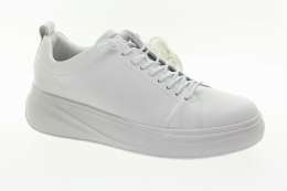 RIEKER Dámské bílé kožené tenisky