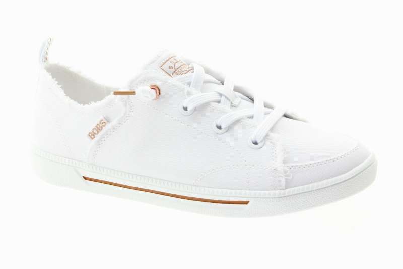 SKECHERS Dámské bílé textilní tenisky