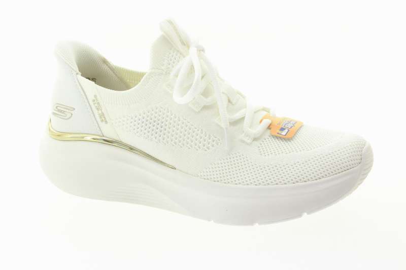 SKECHERS Dámské textilní bílé slip ins