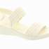 SKECHERS Dámské textilní sandály off white