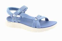 SKECHERS Dámské modré textilní sandály