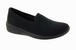 SKECHERS Dámské textilní černé baleríny