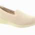 SKECHERS Dámské krémové textilní baleríny