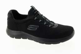 SKECHERS Pánské černé textilní tenisky