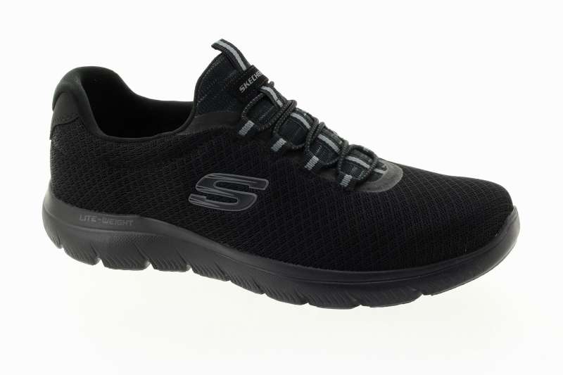 SKECHERS Pánské černé textilní tenisky