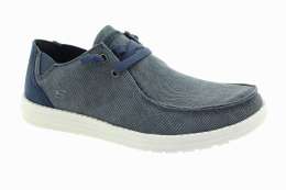 SKECHERS Pánské modré textilní polobotky