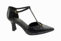 TAMARIS Dámské černé kožené lodičky