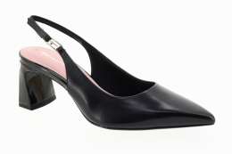 TAMARIS Dámské černé kožené lodičky