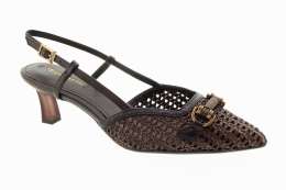 TAMARIS Dámské kávové kožené lodičky