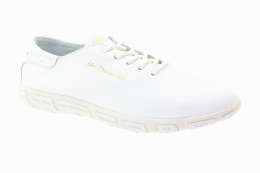 TBS Dámské bílé kožené polobotky