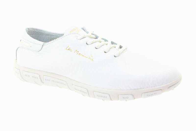 TBS Dámské bílé kožené polobotky