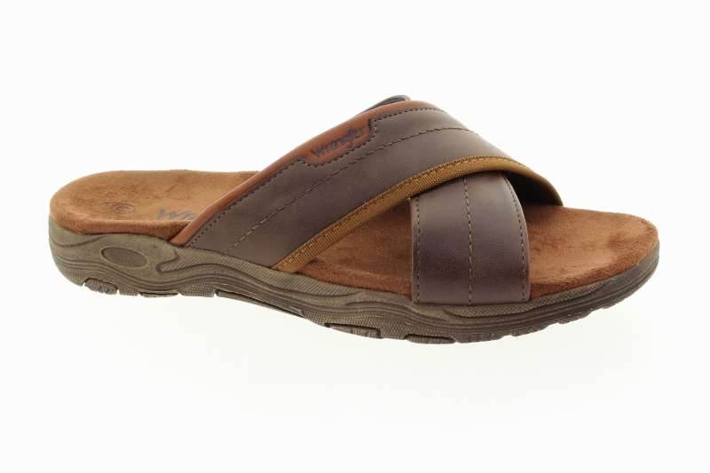 WRANGLER Pánské hnědé pantofle