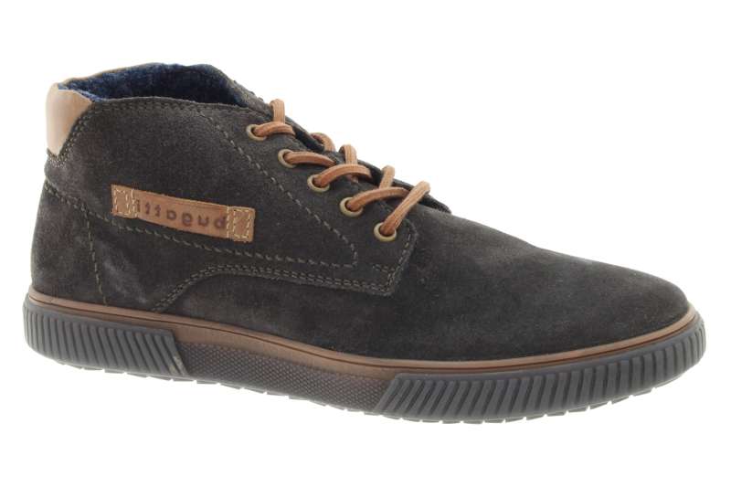 BUGATTI Kožená pánská kotníková obuv grey