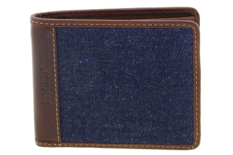 LAGEN Peněženka pánská brown-denim