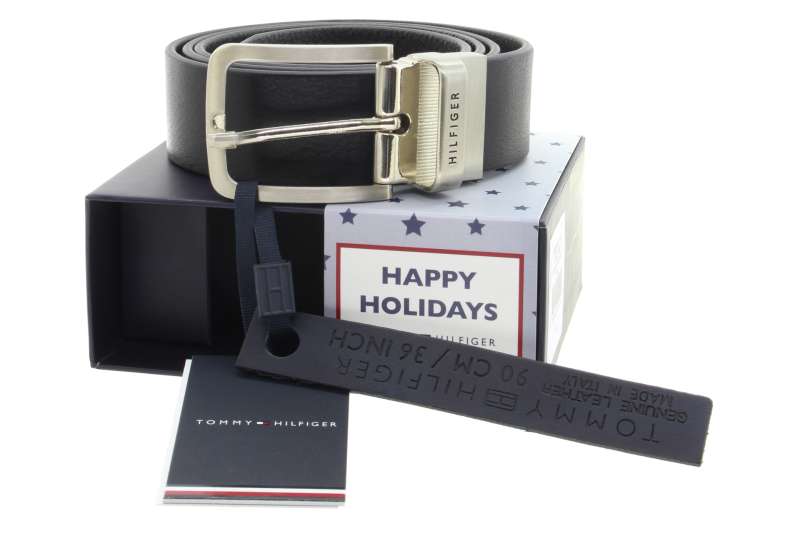 TOMMY HILFIGER Pánský otočný kožený pásek