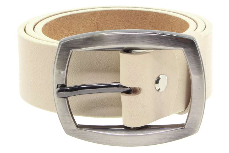 PENNY BELTS Kožený dámský pásek béžový