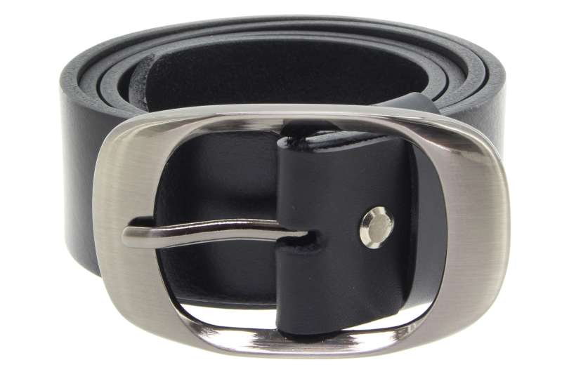 PENNY BELTS Dámský kožený pásek černý