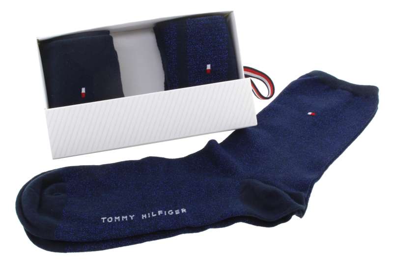 TOMMY HILFIGER Dámský gift box blue 3 páry