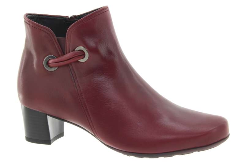 GABOR Dámská kožená  kotníková obuv red