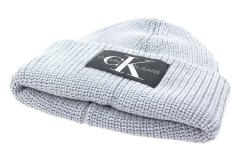 CALVIN KLEIN Pánská šedá čepice