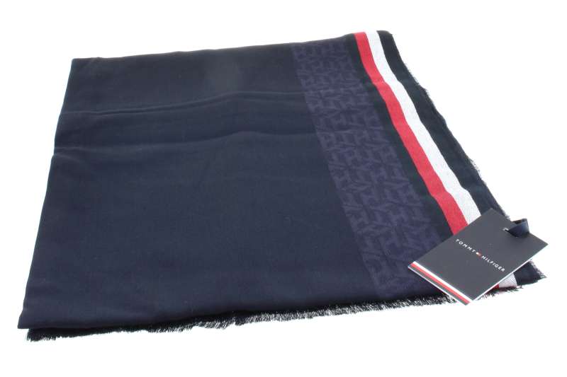 TOMMY HILFIGER Pánská tmavě modrá šála