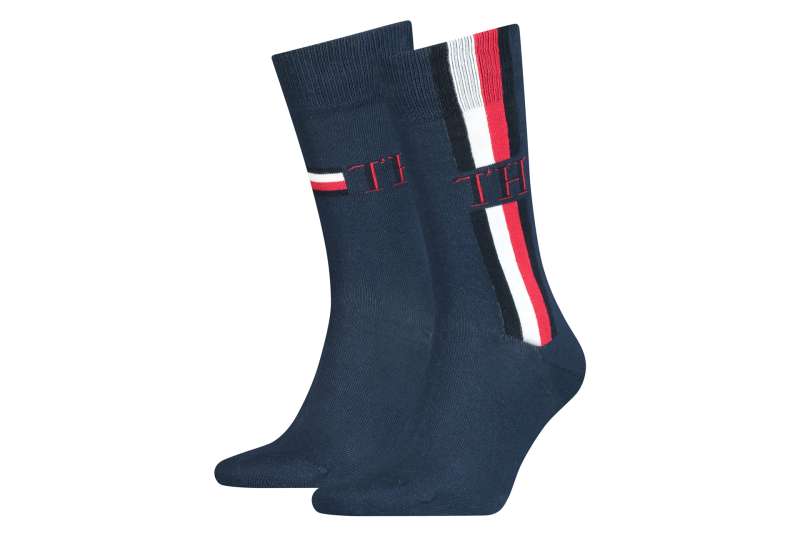 TOMMY HILFIGER Pánské modré ponožky 2 páry