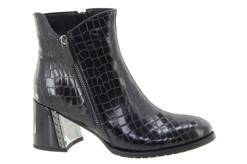 EPICA Dámská kožený černý croco kotník