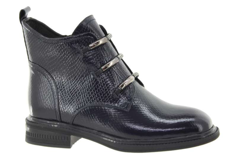 EPICA Dámský kožený strukturovaný kotník černý