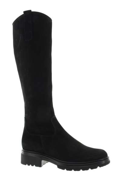 GABOR Dámské kožené černé kozačky S