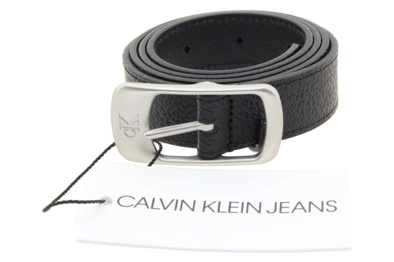 CALVIN KLEIN Dámský černý kožený pásek