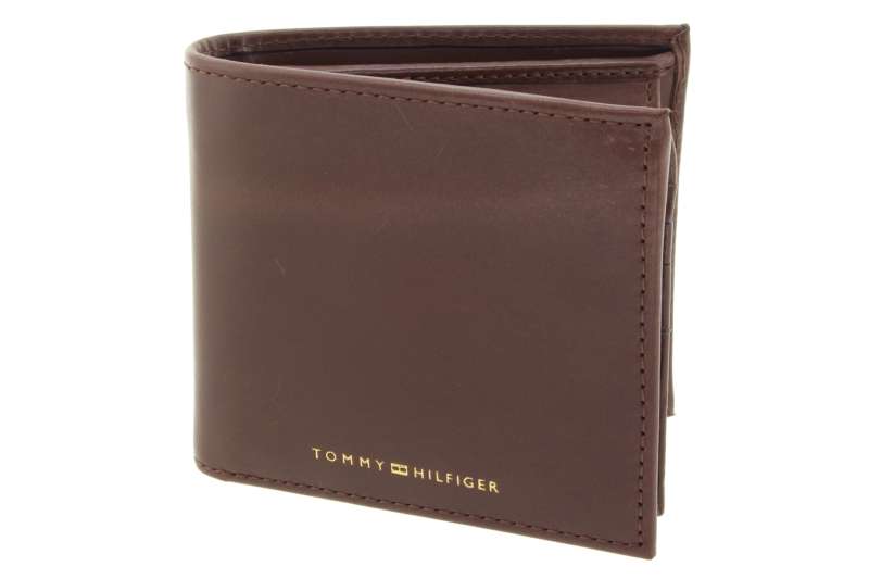 TOMMY HILFIGER Pánská kožená hnědá peněženka