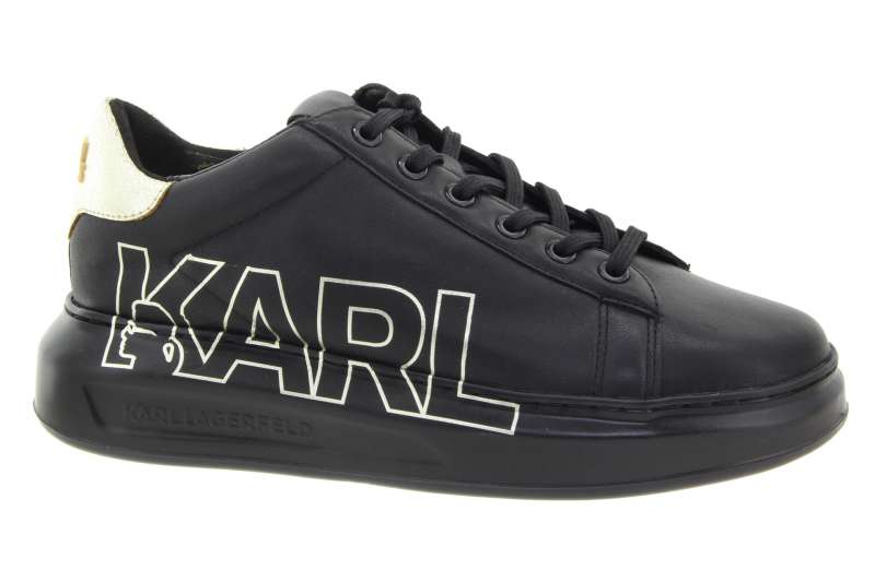KARL LAGERFELD Dámské černé tenisky black-gold