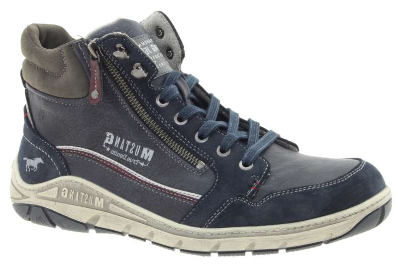 MUSTANG Pánské kotníkové tmavě modré tenisky