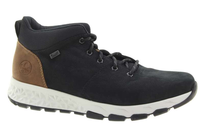 RIEKER Pánský kožený zimní kotník černý