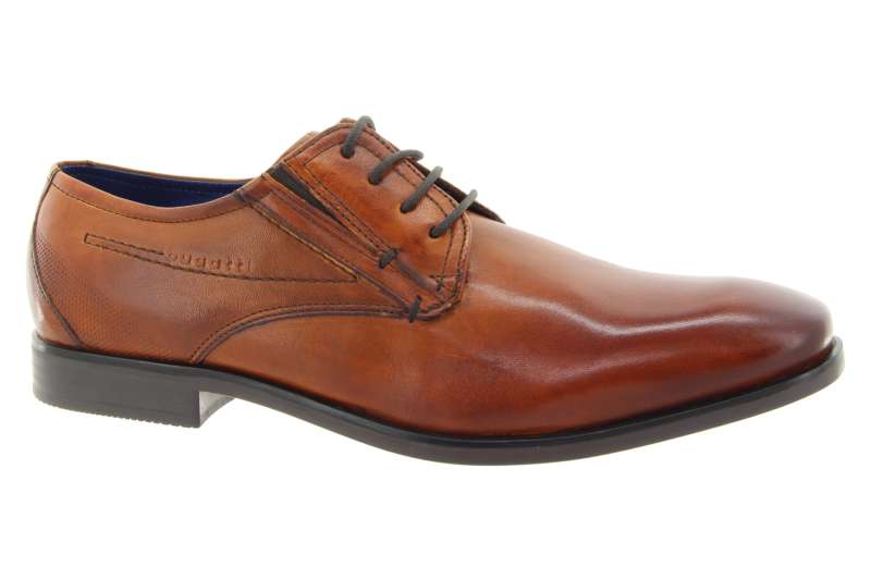 BUGATTI Pánské hnědé kožené polobotky