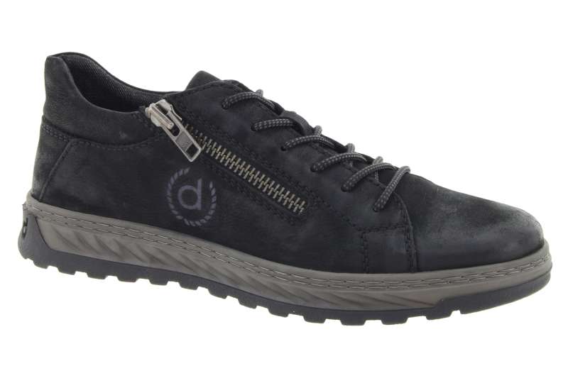 BUGATTI Pánské černé kožené polobotky