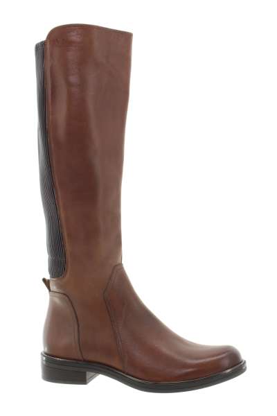 CAPRICE Dámské kožené hnědé kozačky