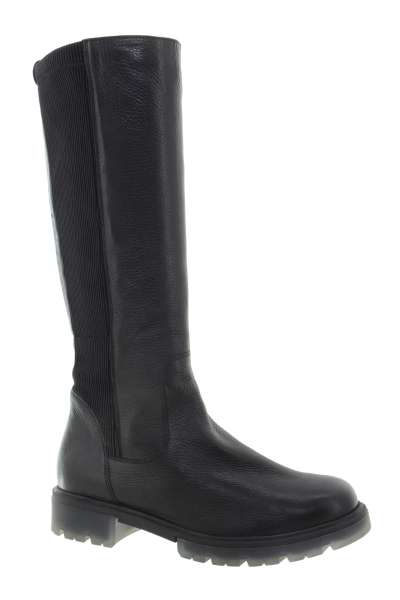 CAPRICE Dámské černé kožené kozačky