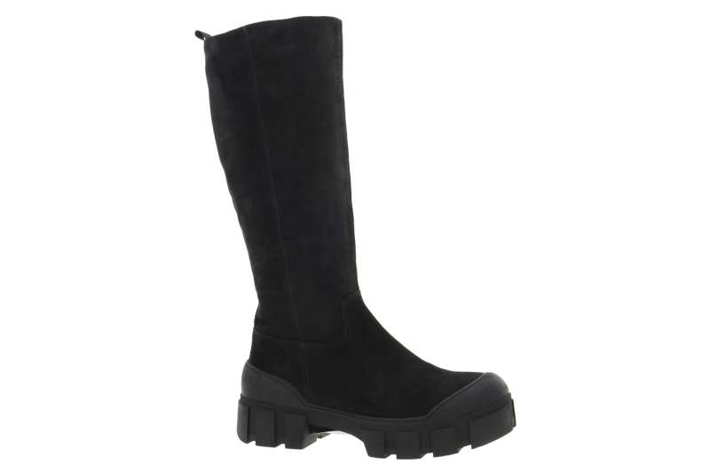 CAPRICE Dámské kožené černé kozačky