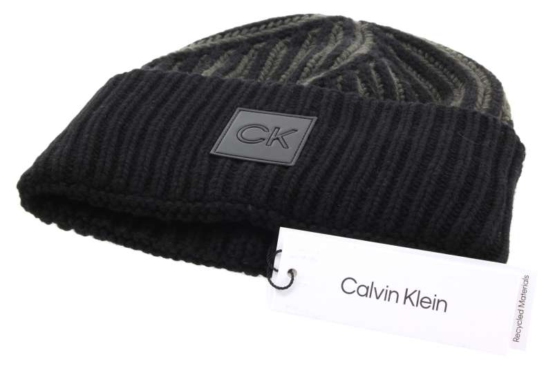 CALVIN KLEIN Pánská černá čepice