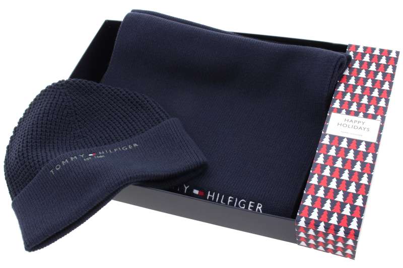 TOMMY HILFIGER Pánský set šála, čepice
