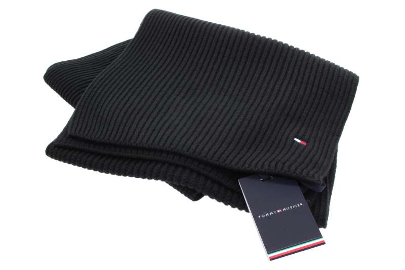 TOMMY HILFIGER Pánská černá šála