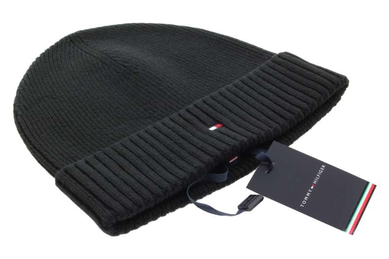 TOMMY HILFIGER Pánská černá čepice
