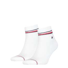 TOMMY HILFIGER  Pánské bílé ponožky 2 páry