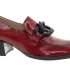 HISPANITAS Dámské kožené červené mokasíny