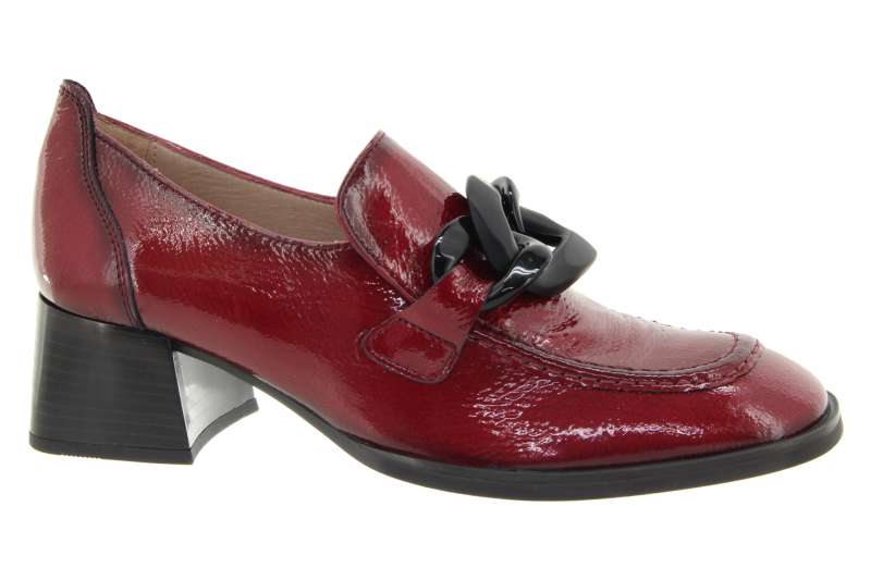 HISPANITAS Dámské kožené červené mokasíny