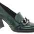 HÖGL Dámské tmavě zelené lodičky na podpatku